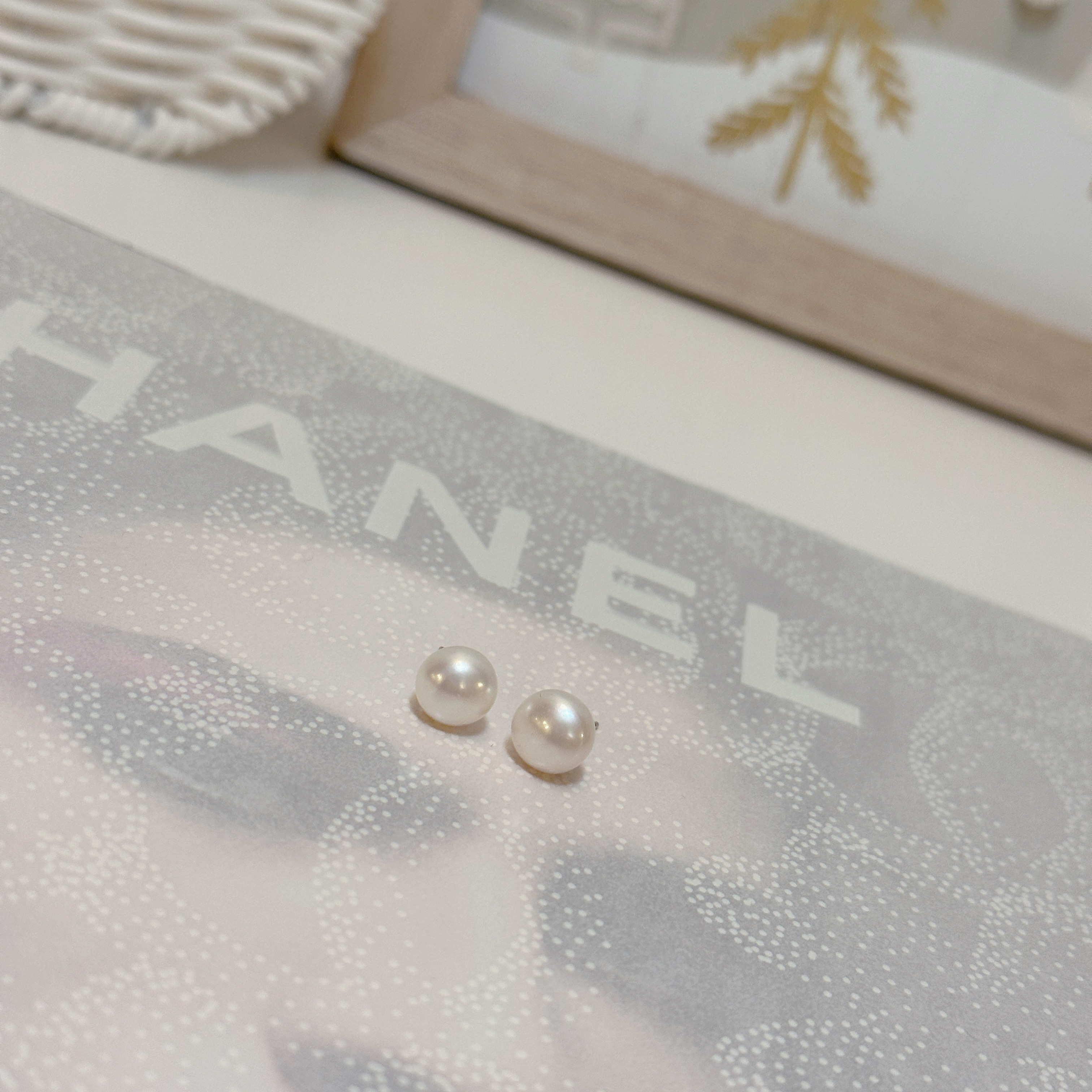 ［美國現貨］Belle de Mer Cultured Freshwater Button Earrings (8-9mm)