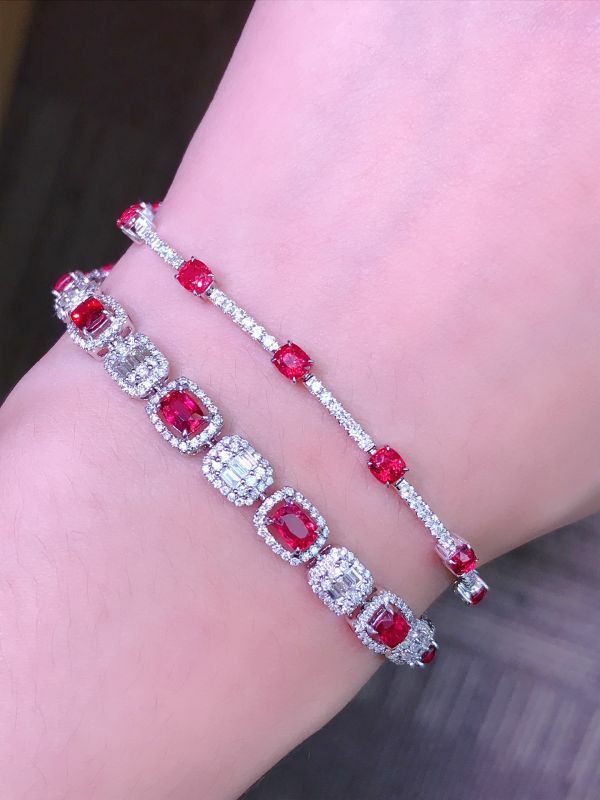 2.71ct 天然無燒緬甸尖晶手鍊