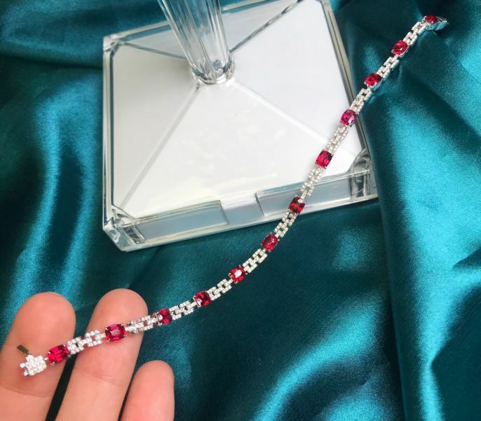 5.12ct 18k尖晶石手鍊