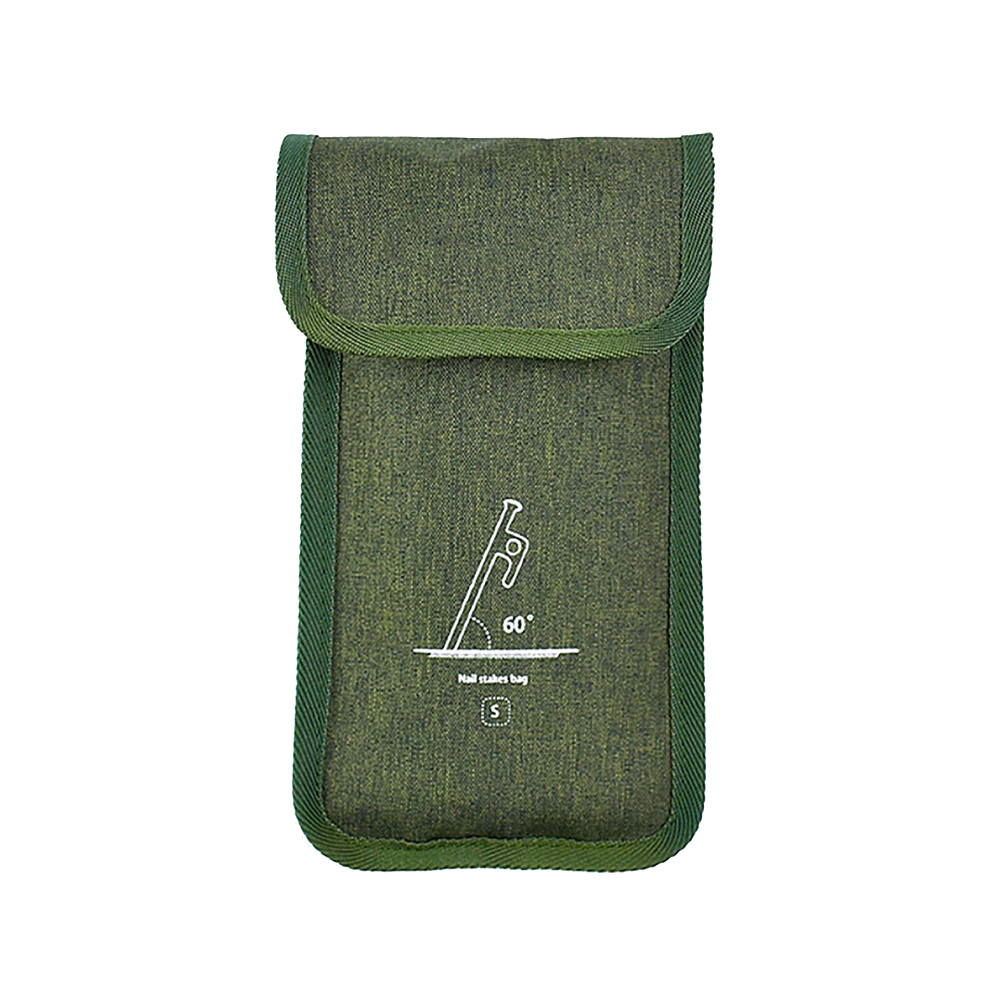 #【元氣熊】牛津布營釘收納袋/適用20cm/軍綠