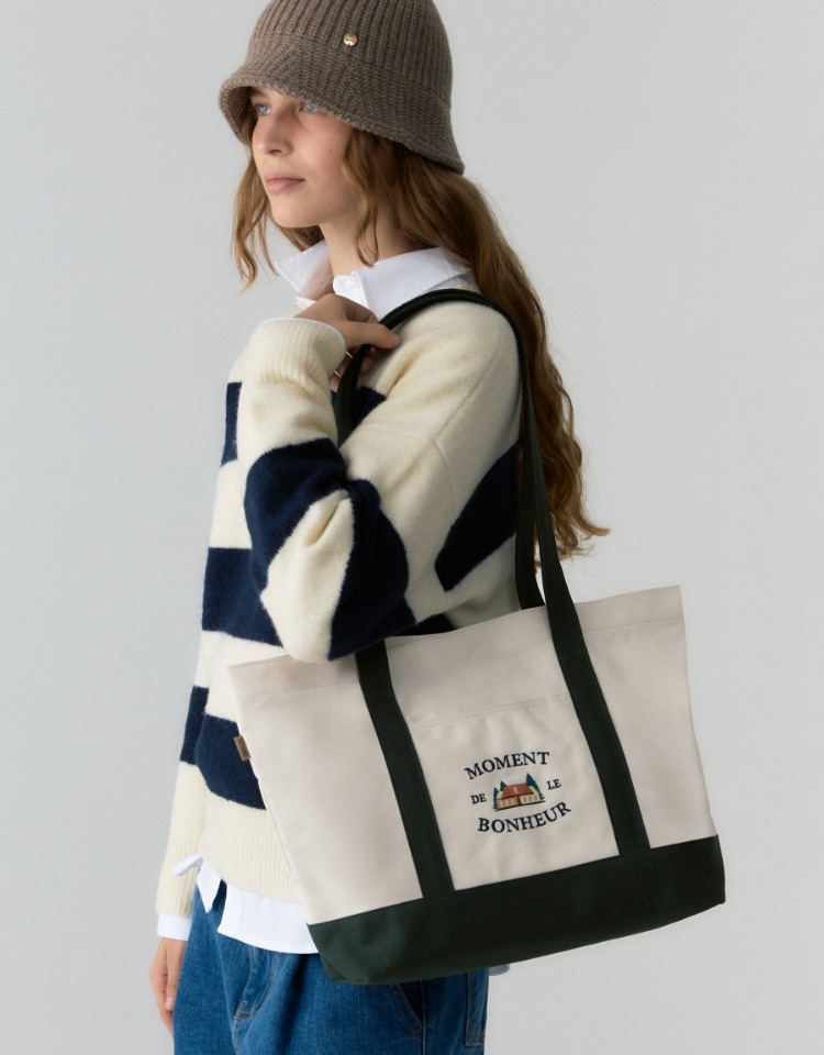 Depound-Bonheur Canvas Bag L(2 Color)