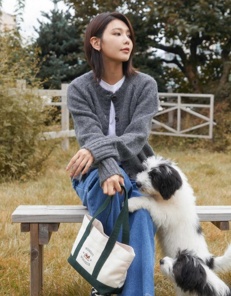 depound★韓国大人気 Bonheur Canvas Bag - S 2Color depound☆韓国大人気 Bonheur Canvas Bag - S 2Color (depound