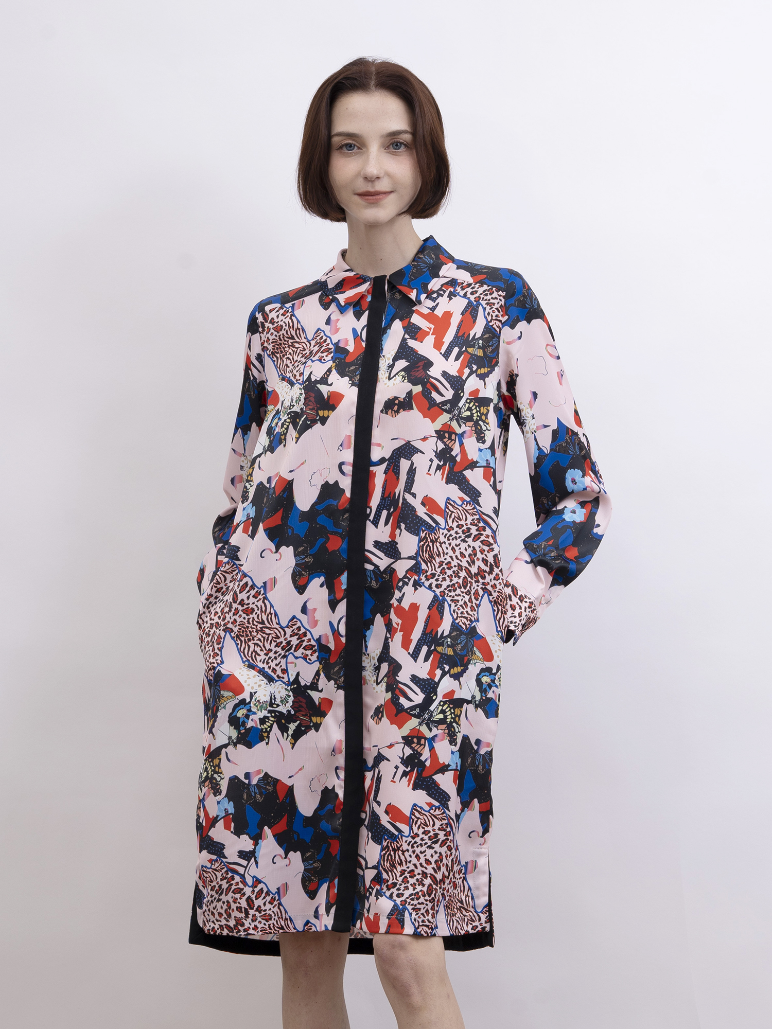 mi-tu 印花恤衫連身裙