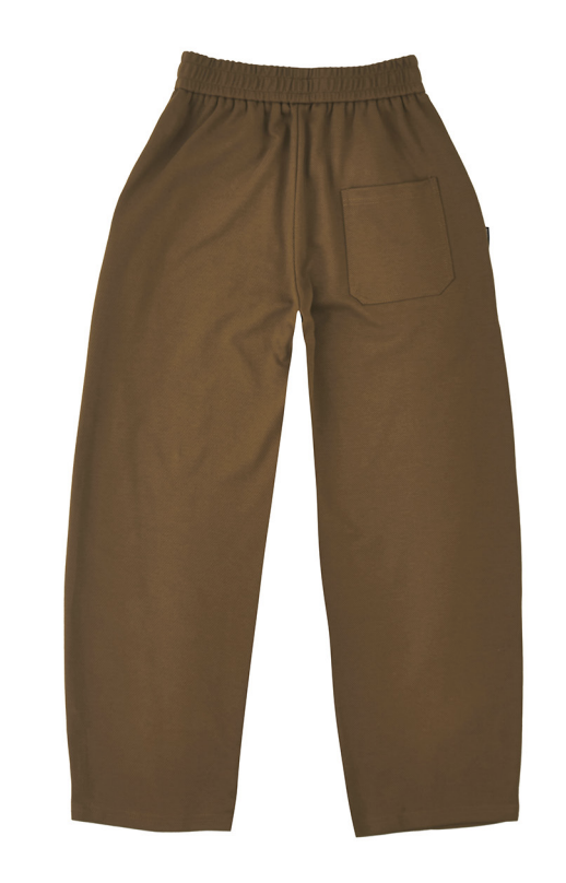 231113-H132 HANAHAII 直筒休閒褲- 棕色