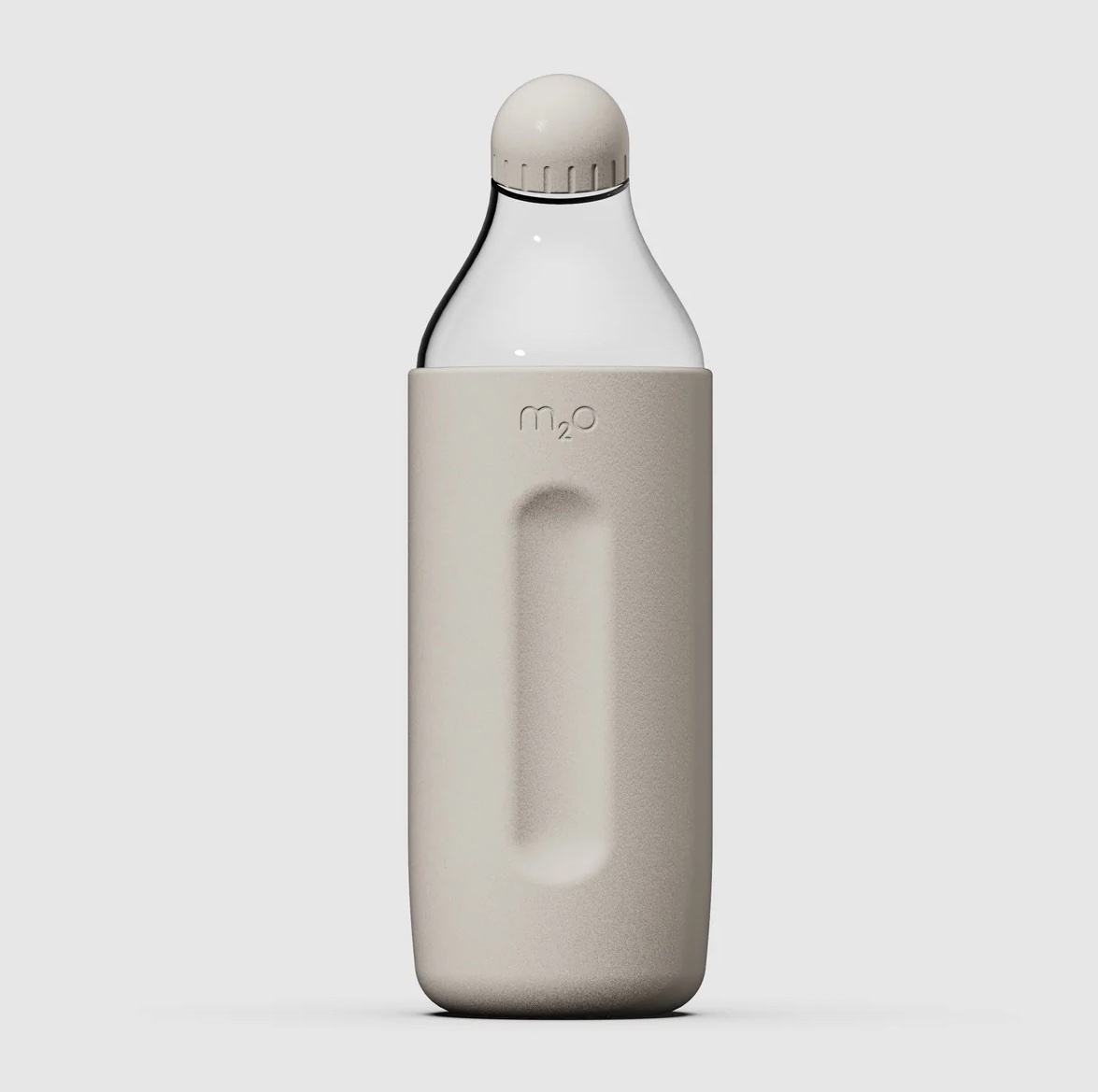 M2O | 運動水壺帶矽膠保護套 - 淺灰色 - designed by Michael Young