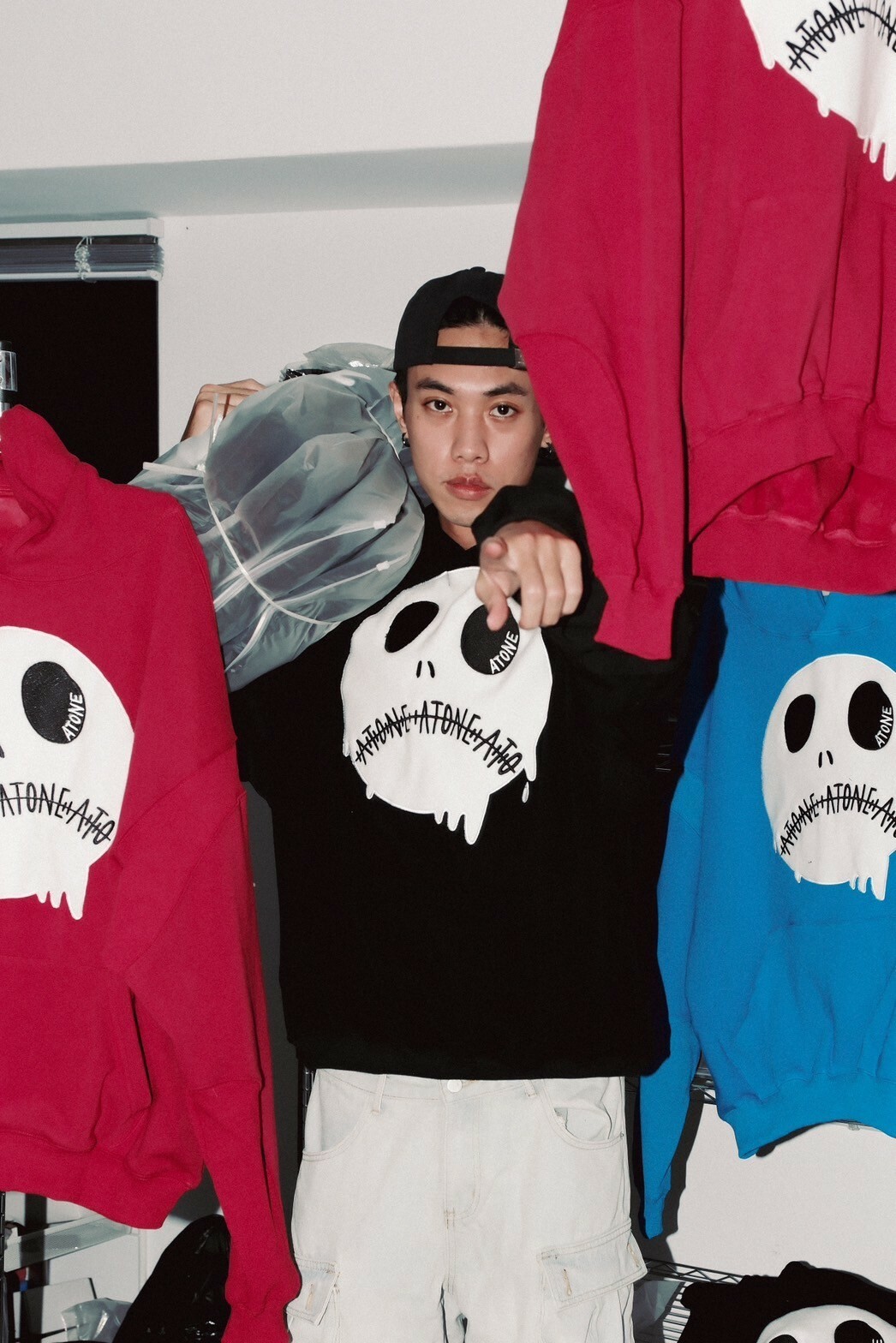 Atone studio " THE ATONE FACE " III HOODIE