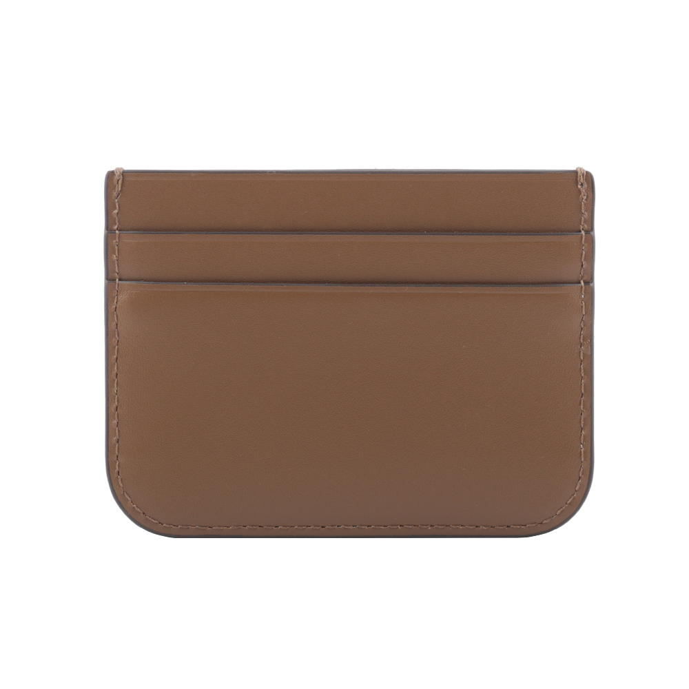【TORY BURCH】Eleanor 大標誌小牛皮4卡卡片/名片夾(駝色) 86346 909