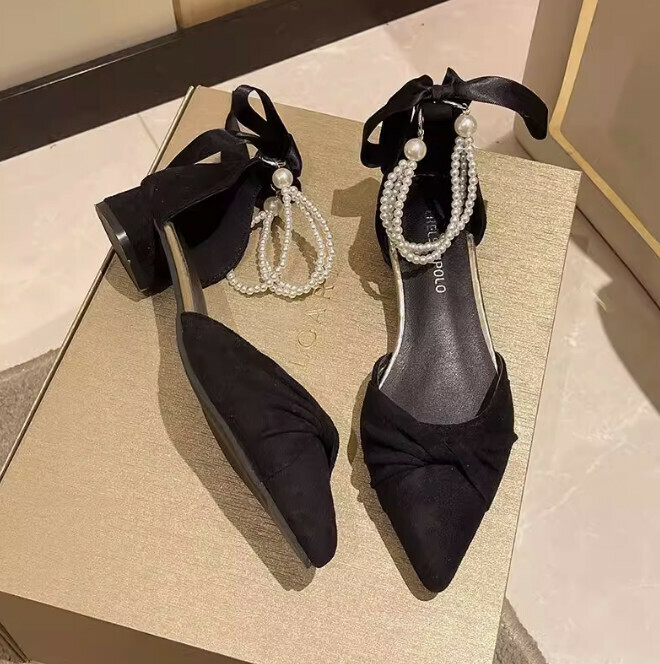Block-heeled heels