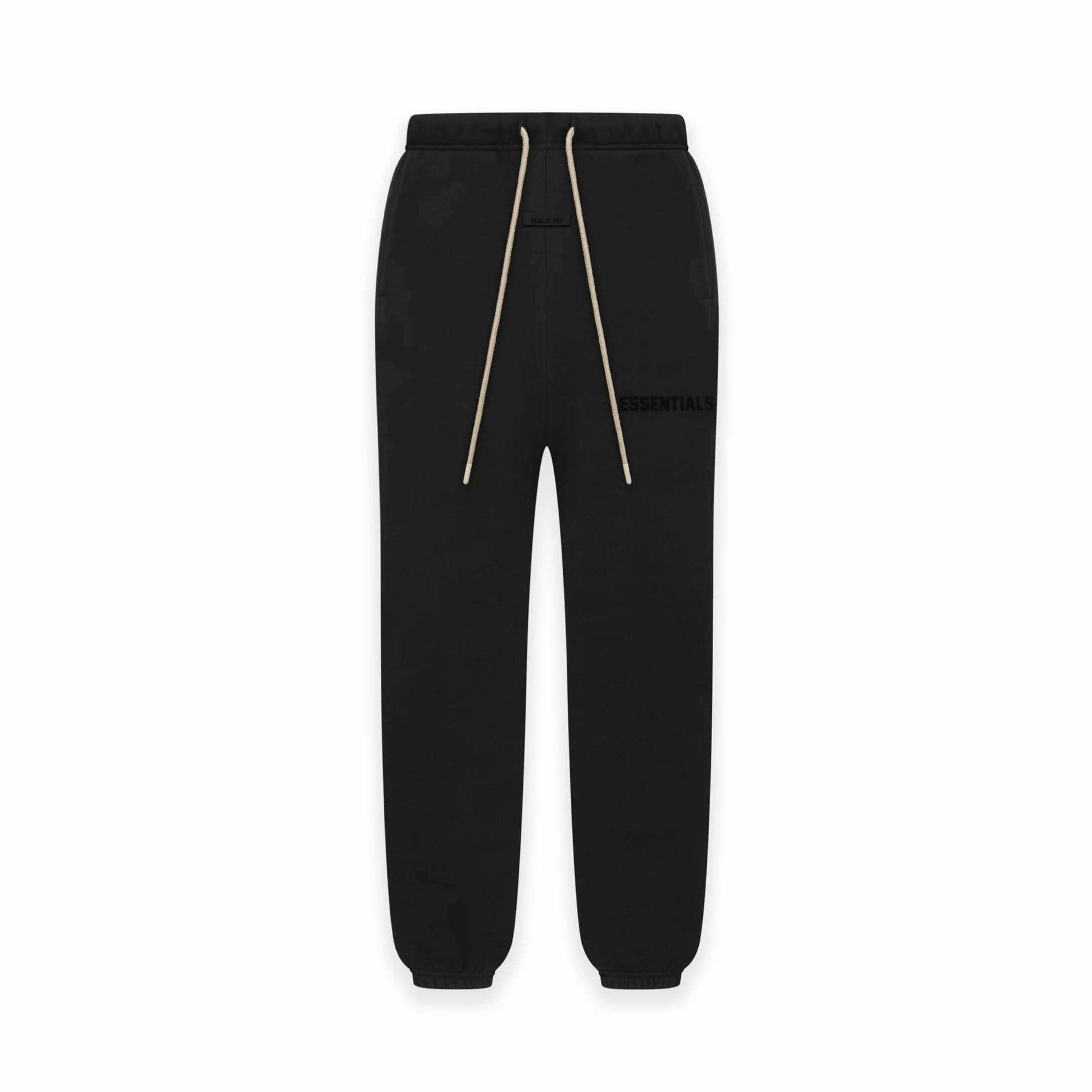 Essentials fear of god black joggers hot sale