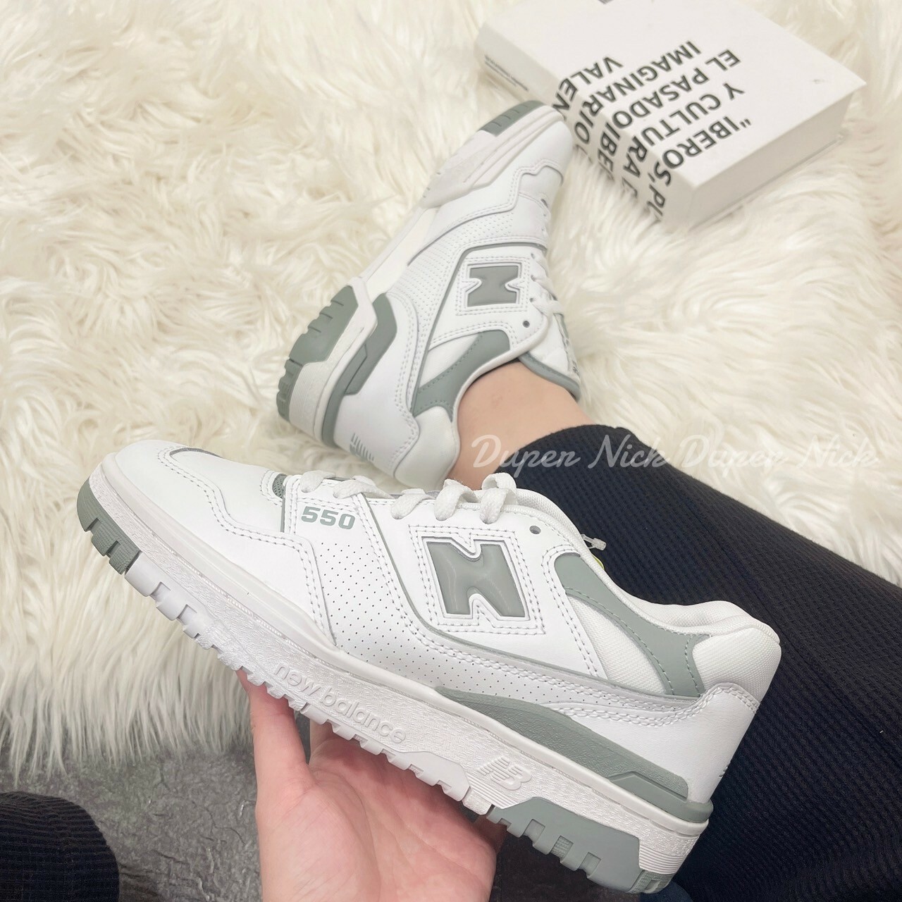 New Balance 550 復古休閒鞋 抹茶拿鐵