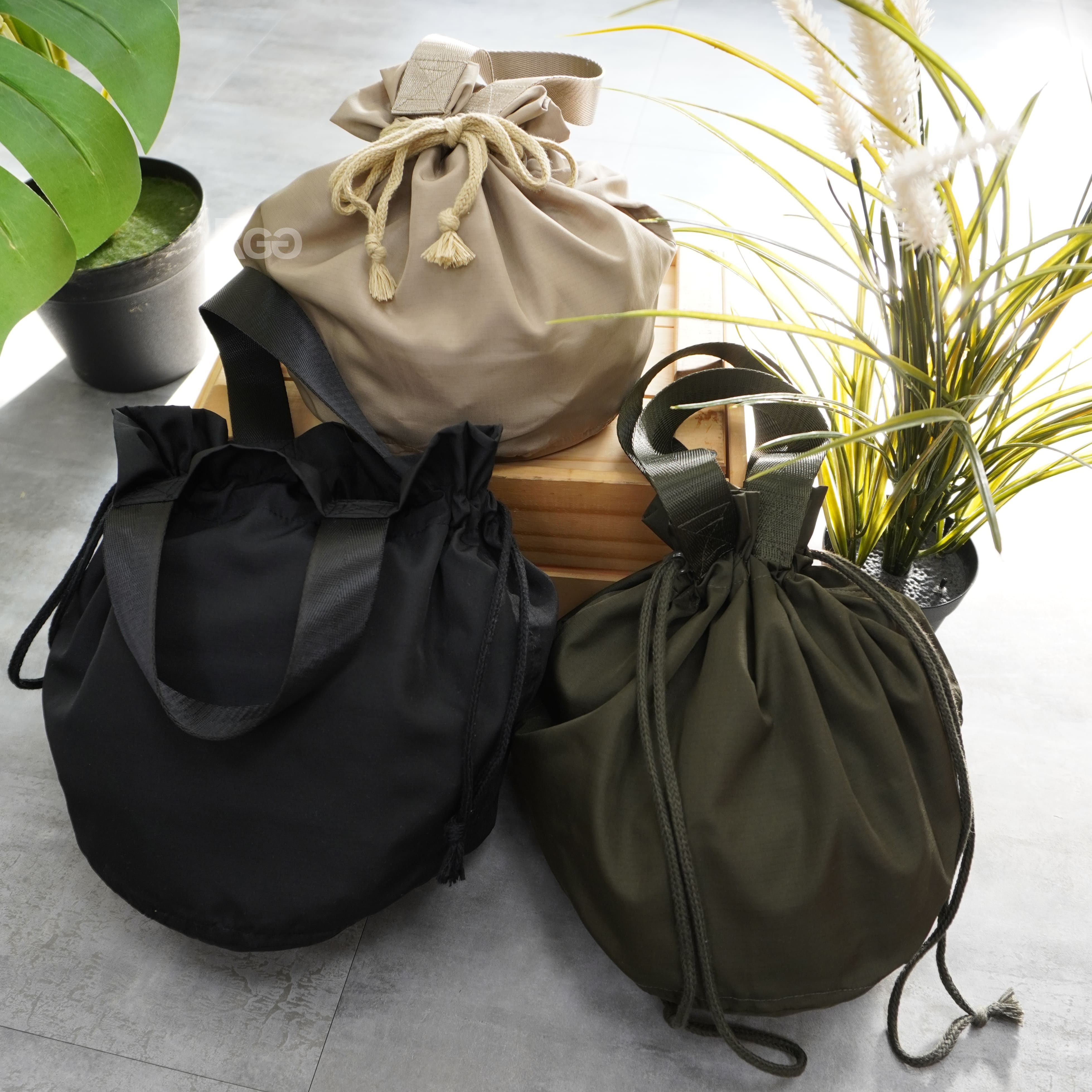 UA防撕裂抽繩提袋商品細節照