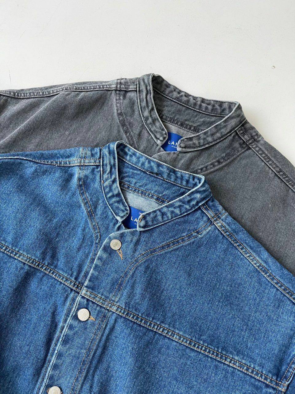 洗水圓領牛仔褸 LANE-028JK