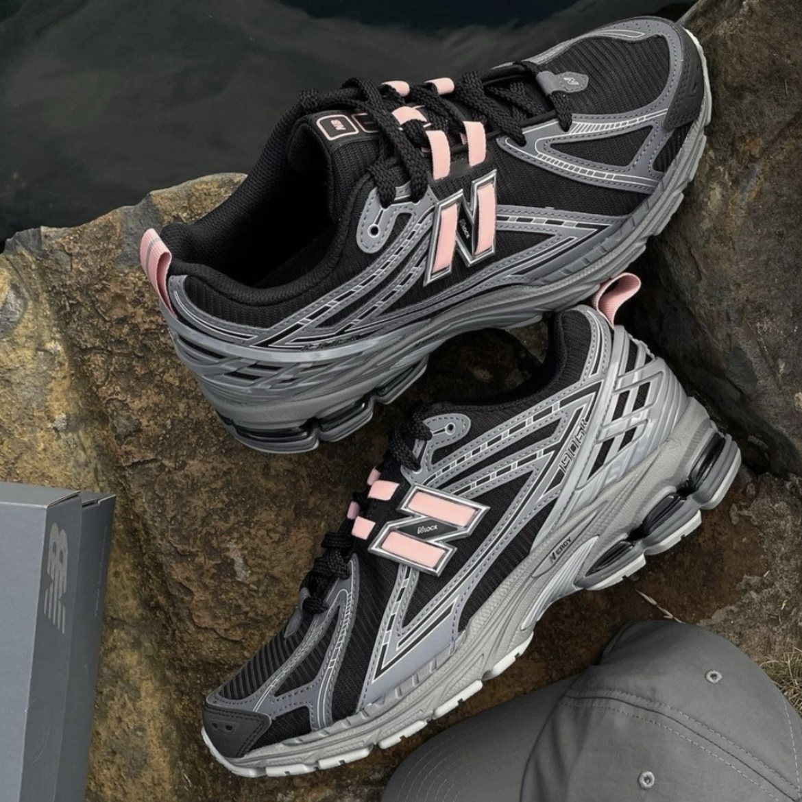 New Balance 1906R 黑灰粉 反光 網布 復古運動休閒鞋