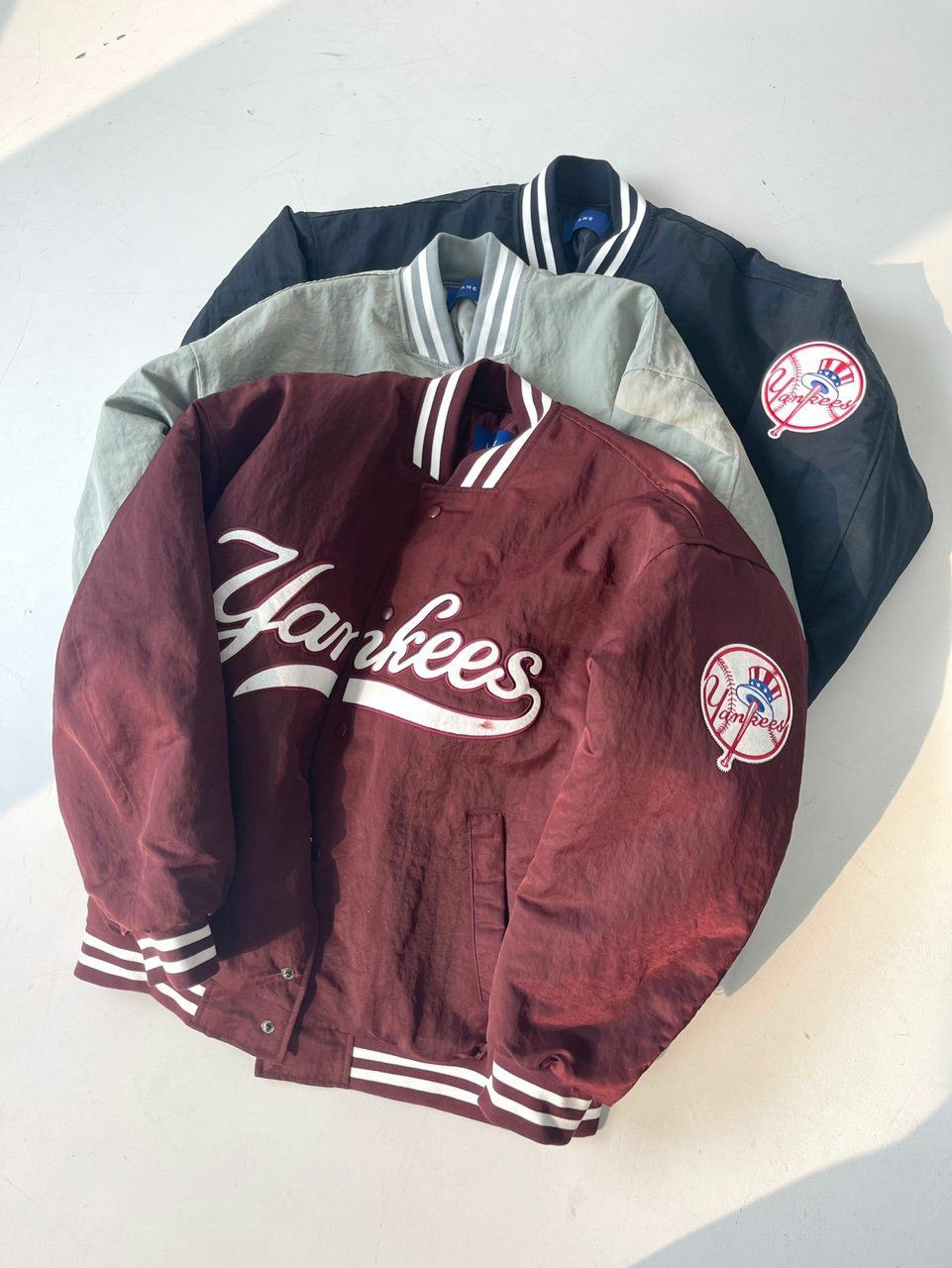 英文字棒球褸(薄夾棉) LANE-033JK