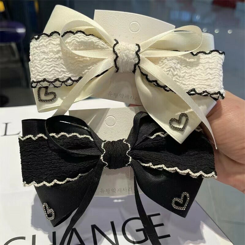 P13排鑽愛心雙層蝴蝶結