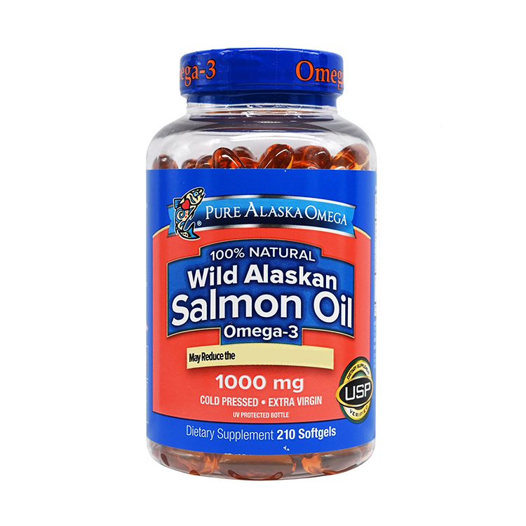 Pure Alaska Omega Wild Salmon Oil 1000 mg., 210 Softgels