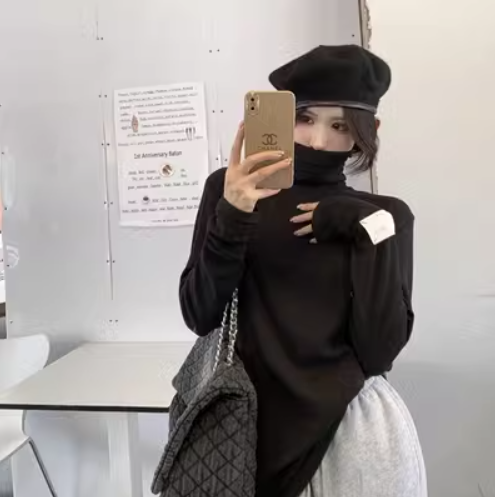 高領長袖T恤打底衫