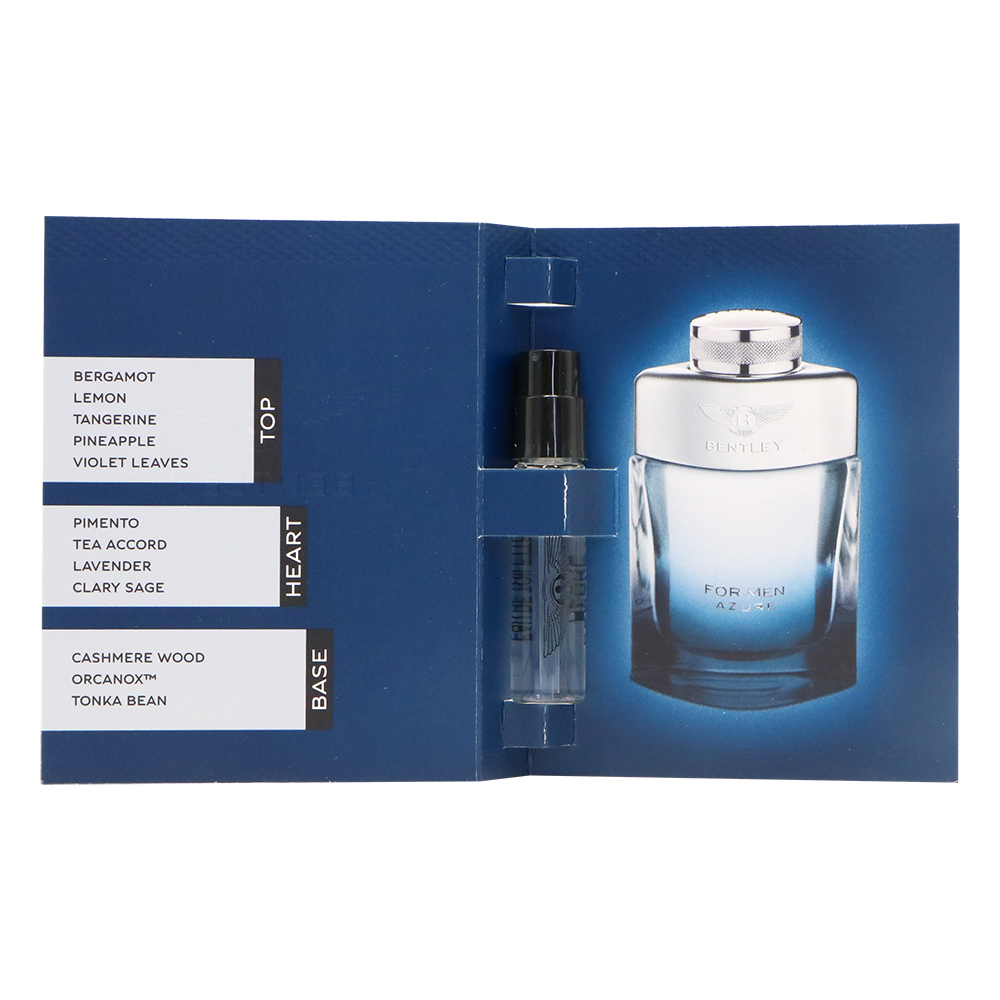 BENTLEY 賓利 FOR MEN AZURE 藍天男性淡香水1.8ml 針管