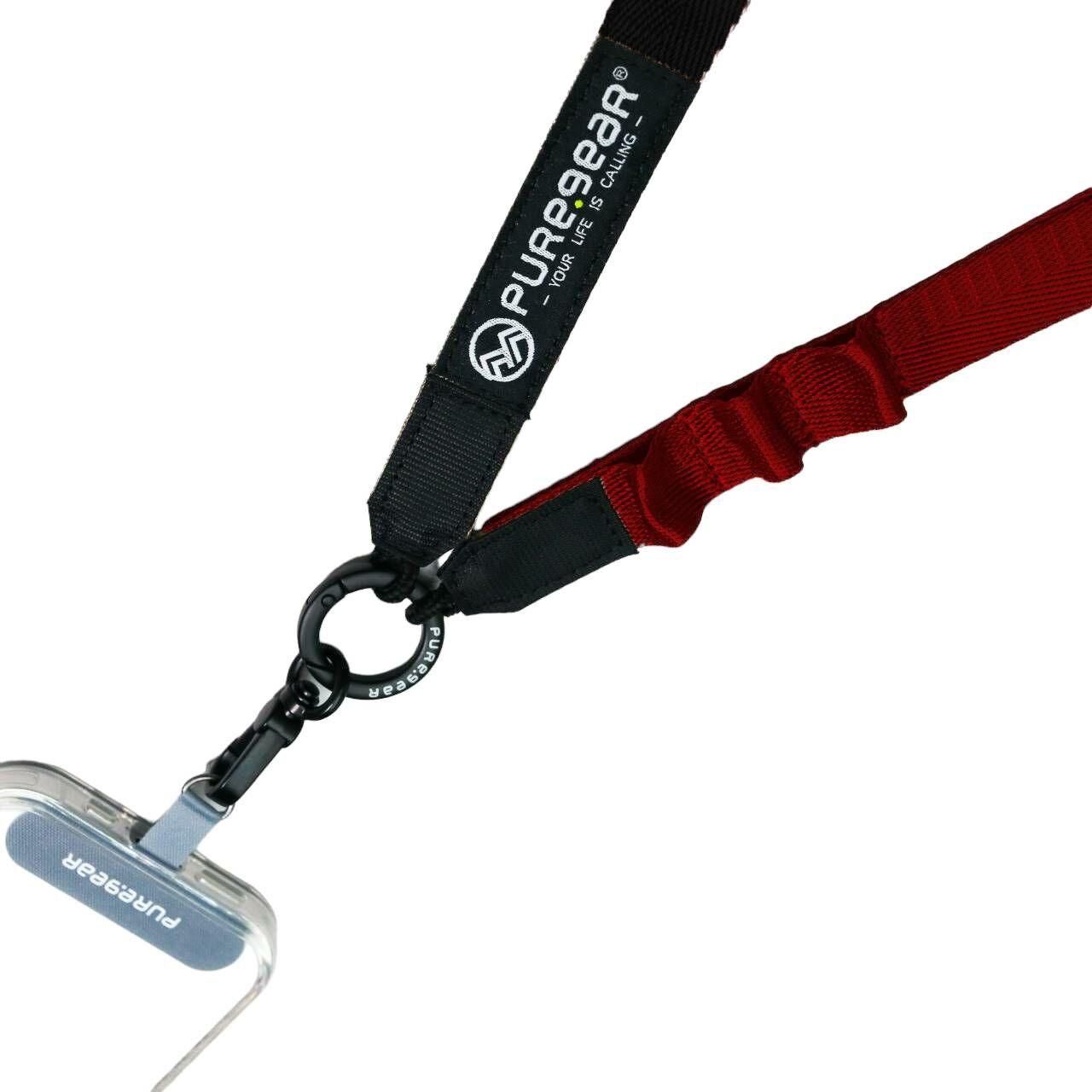 機能快扣掛繩背帶 / (黑紅)