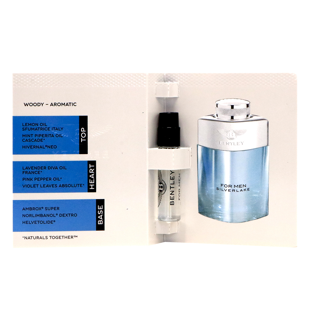 BENTLEY 賓利 FOR MEN SLIVER LAKE 銀湖男性淡香精1.8ml 針管