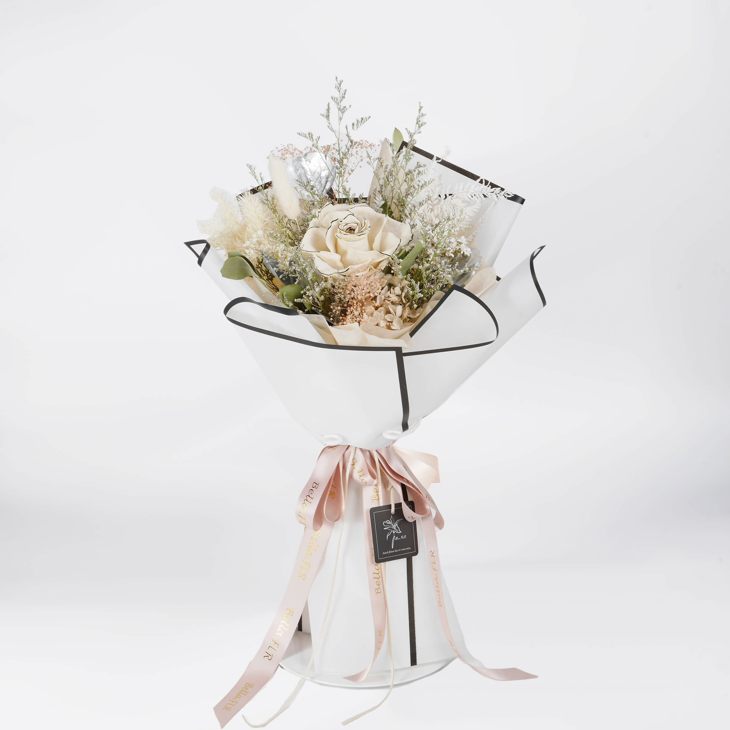 【熱戀巴黎】中型永生乾燥花束 多色