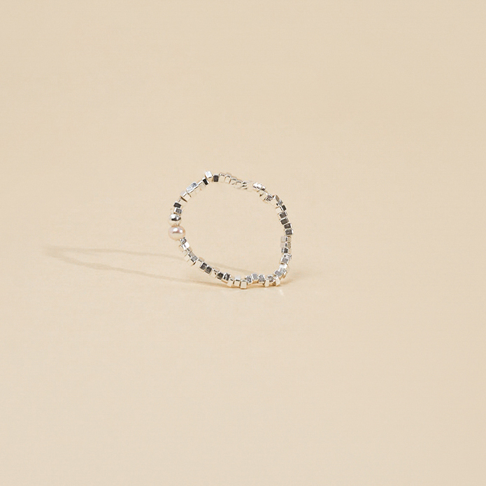 R279|碎銀合金鍍金戒指