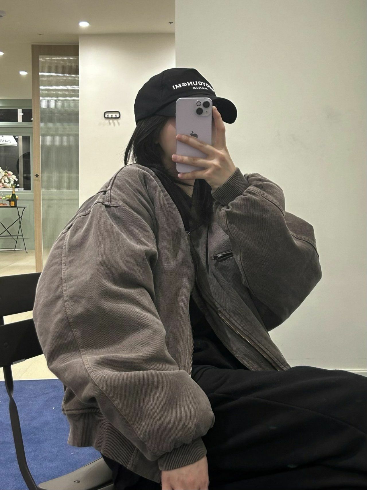 洗水淨色拉鍊外套(夾棉) Hestory-027JK