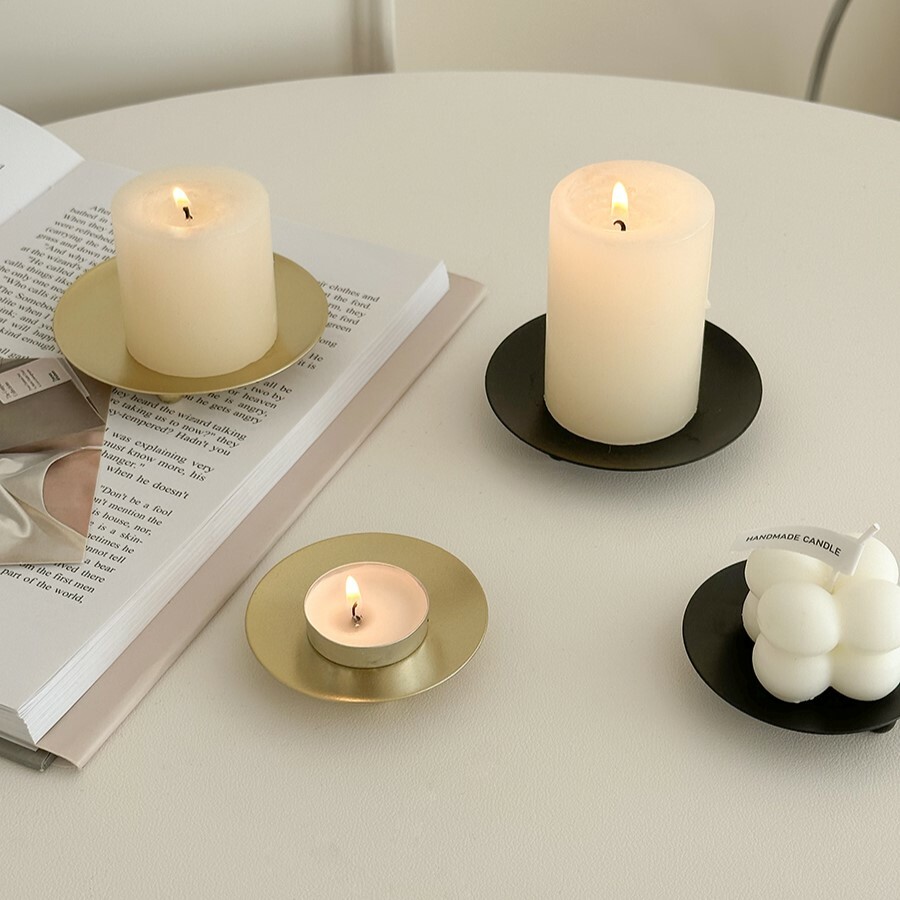 《3308》歐式復古鐵藝燭台擺件飾品擺飾盤