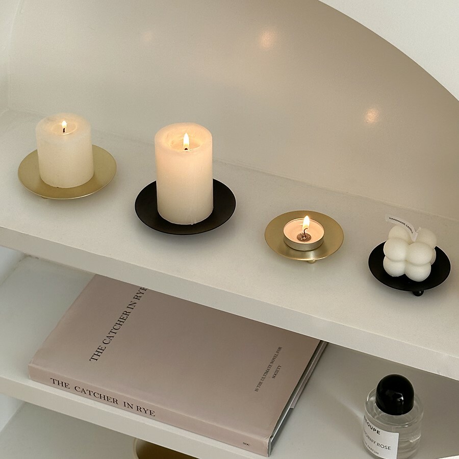 《3308》歐式復古鐵藝燭台擺件飾品擺飾盤