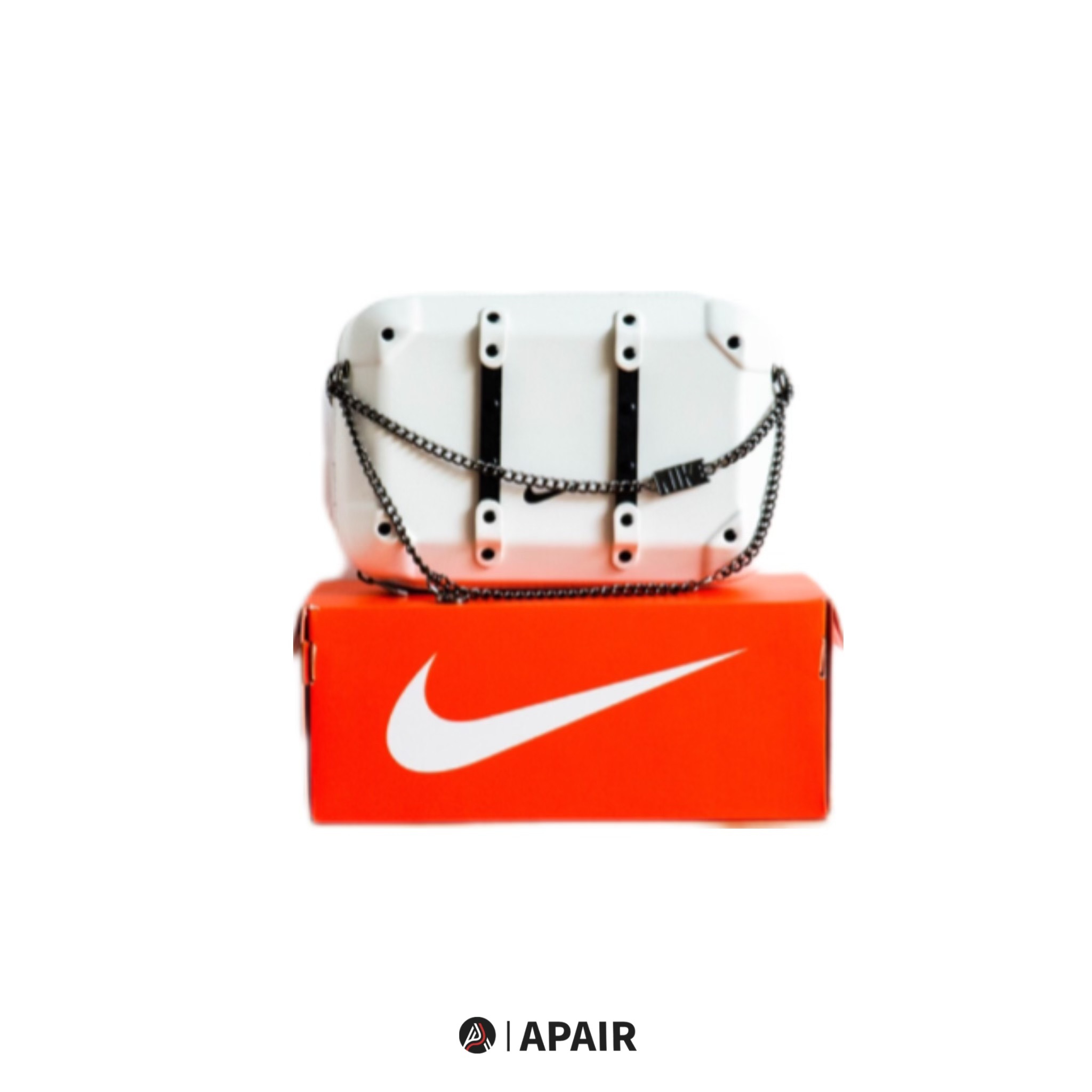 【APAIR】現貨 國外限定 Nike 白色 方形相機鏈包