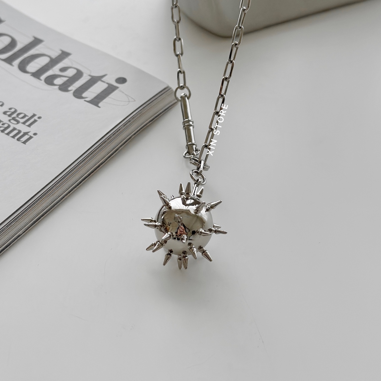 Fe3c 3D Meteor Hammer Necklace 項鍊 流星錘