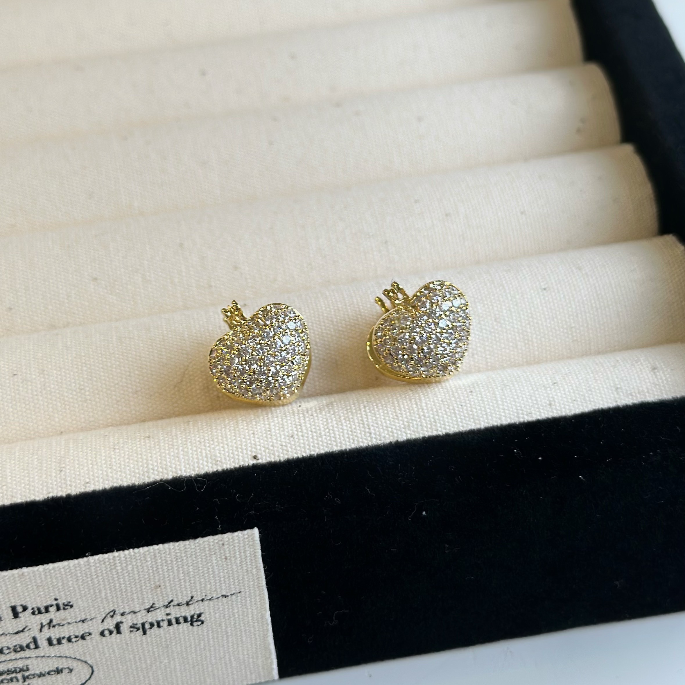 P52心意．滿鑽愛心珍珠雙面易扣