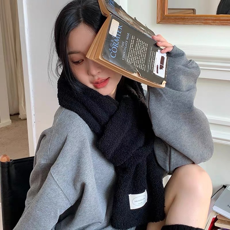 軟Q棉花糖小標籤圍巾/五色