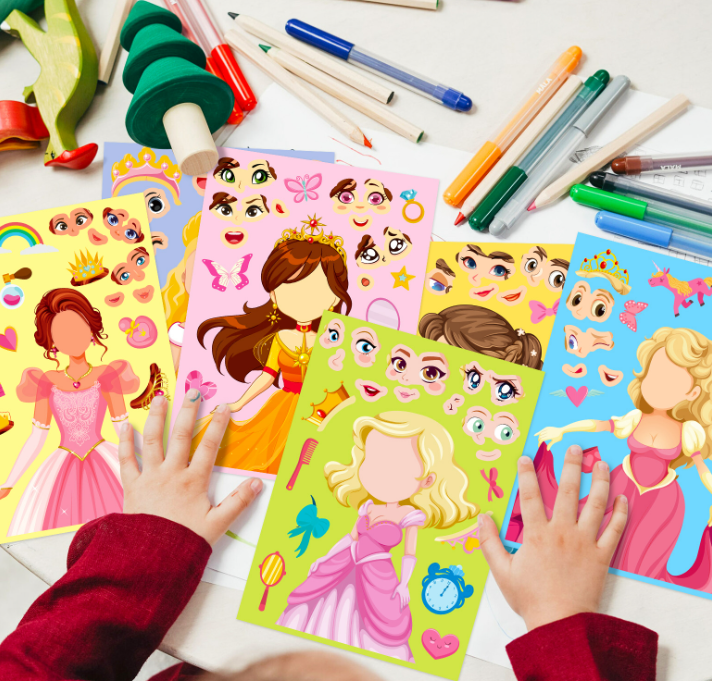 清货 公主换脸贴纸（6张）