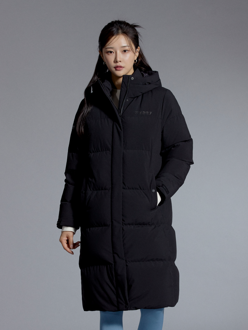 韓國代購 Discovery Expedition RDS 發現探索 長版 羽絨外套 女款 黑色 NOV