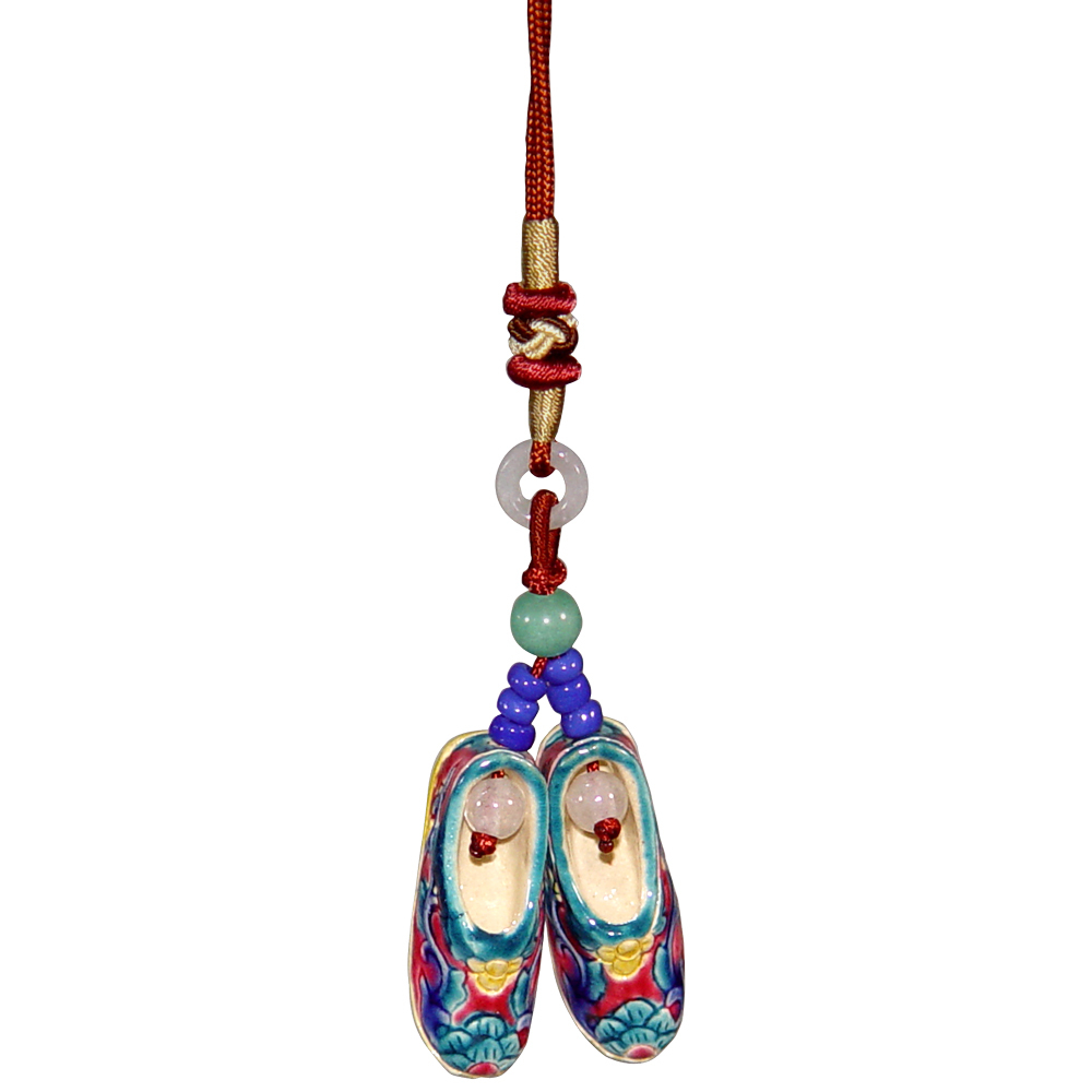 居家開運台灣國寶交趾【一步一腳印】迷你吊飾