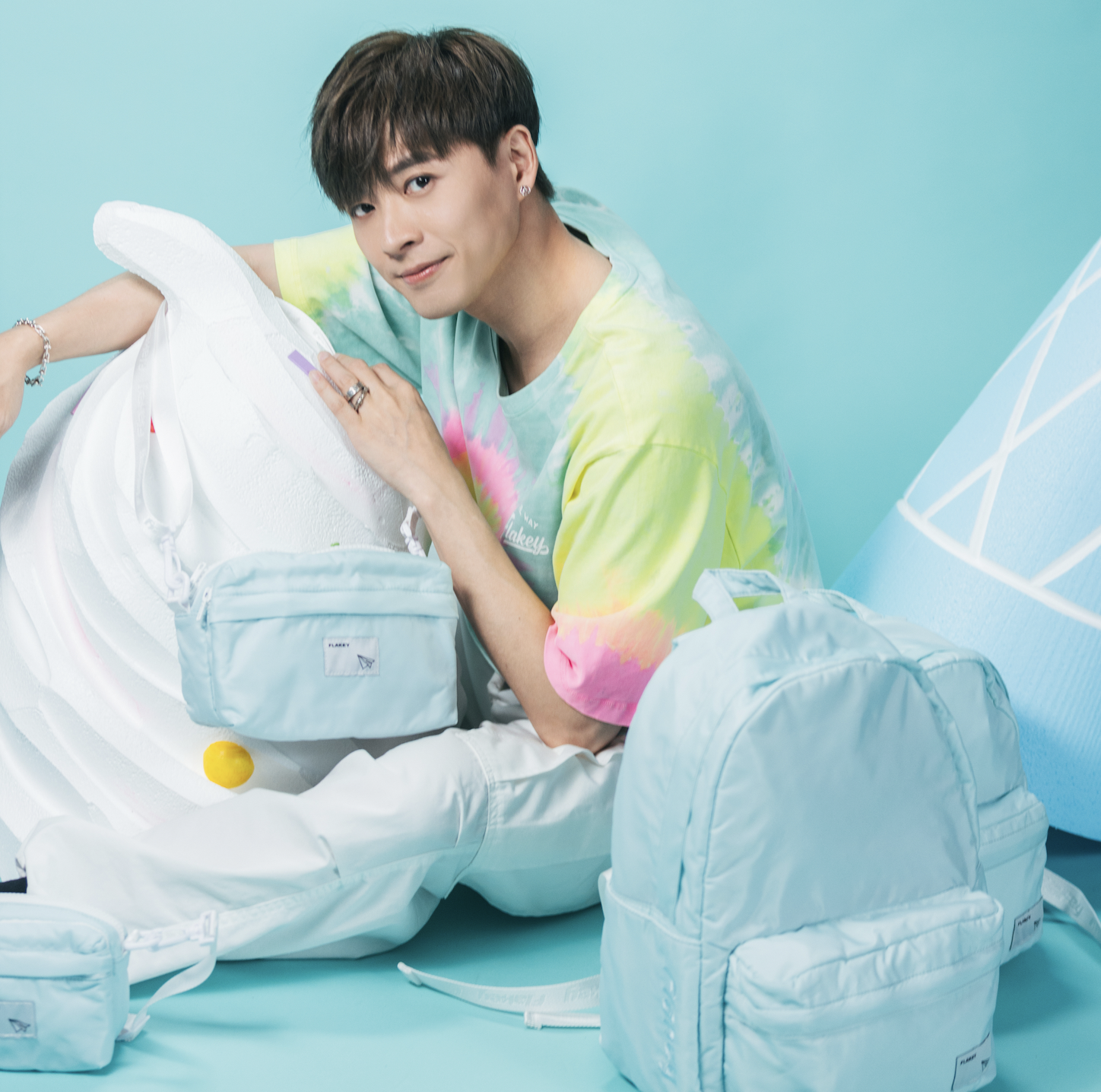 Candy Carnival 休閑風輕巧背囊(粉藍)(限量貨品)