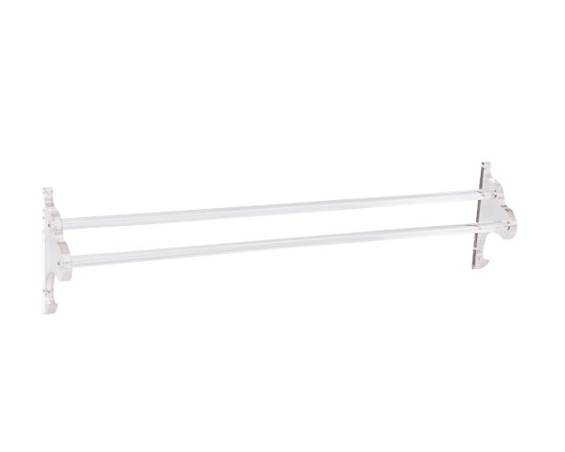 摩登 A-205 透明雙桿毛巾架 (壓克力)