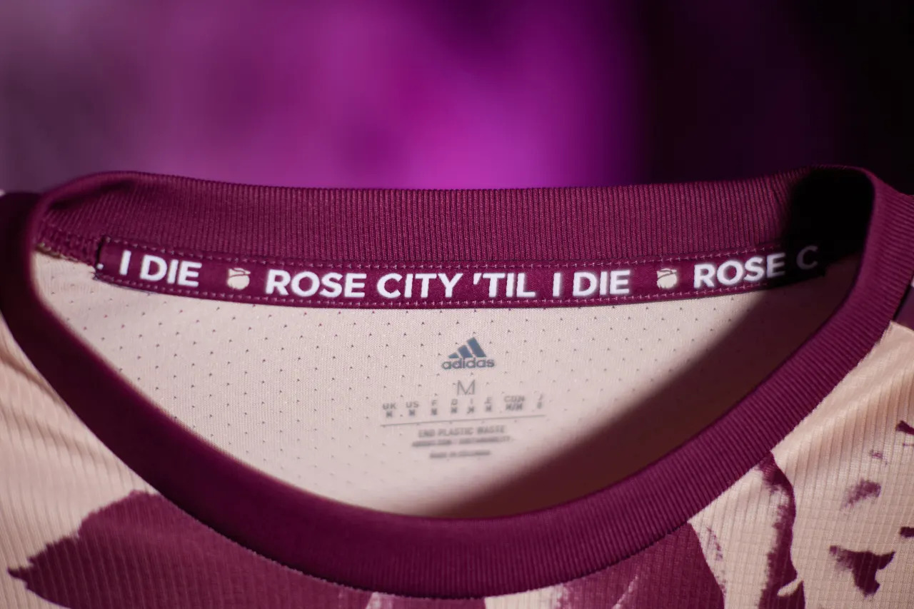 2023 Portland Timbers Heritage Rose Authentic Away Shirt