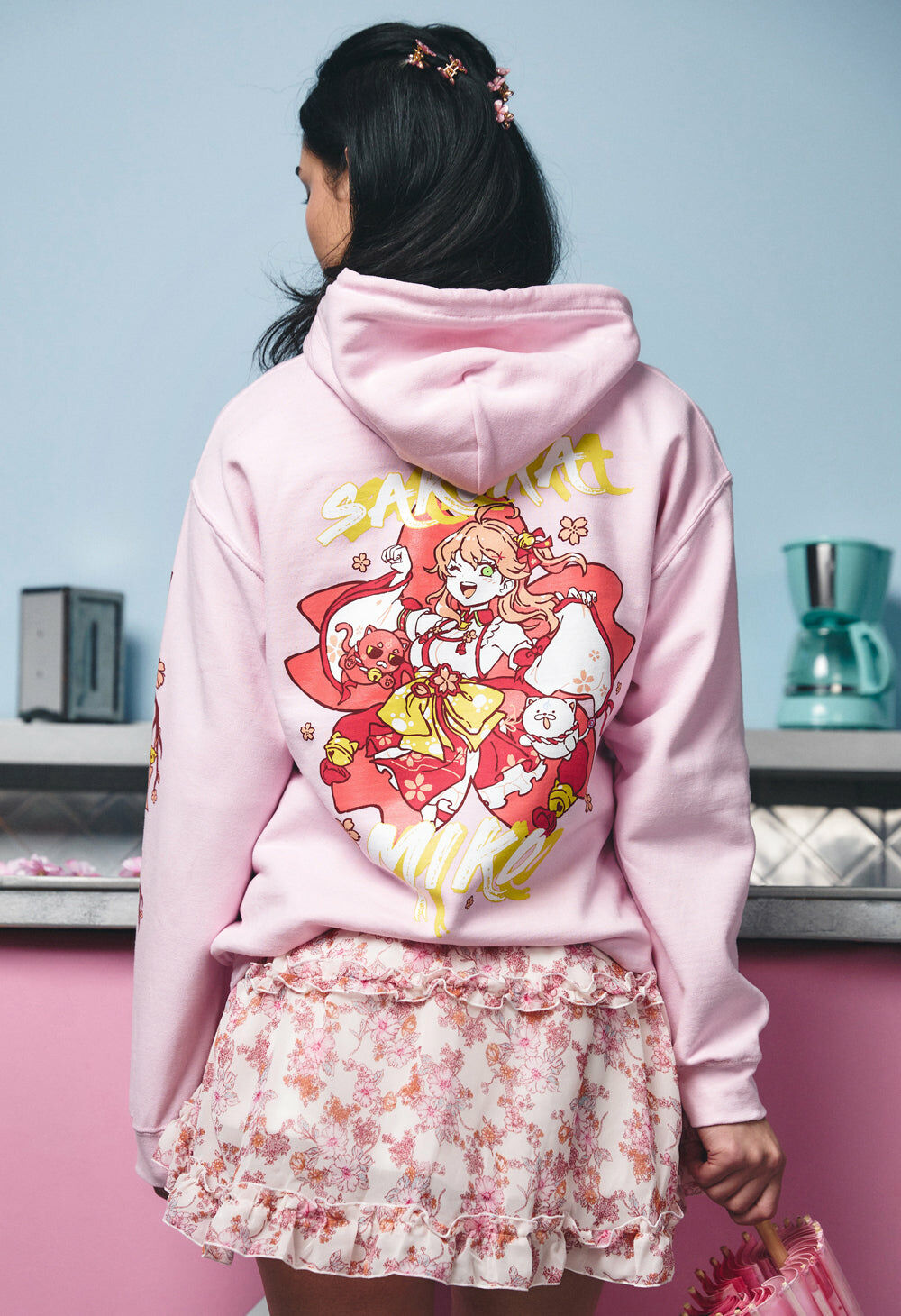 「官方代購」Hololive x Omocat Sakura Miko holoMeet Hoodie🌸