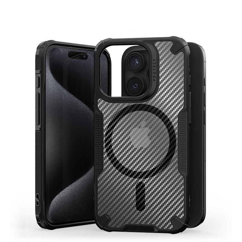 【碳纖衝鋒防摔殼】iPhone 15/14/13/12系列/三星S23系列 極致保護，潮流防摔手機殼！碳纖美感、四角防摔、掛繩方便