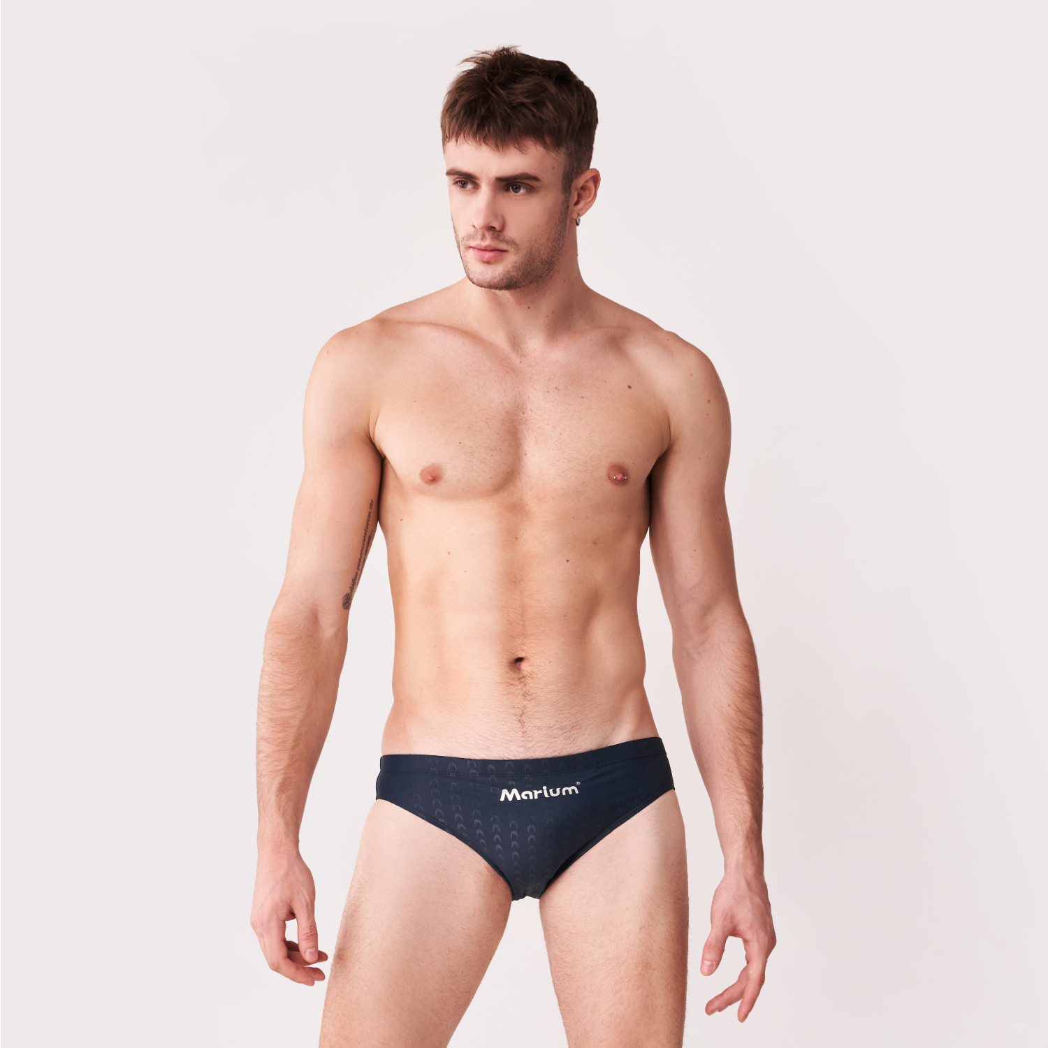 Marium 大男競賽型三角-魚鱗(深藍) 4.0細邊 / 5.0寬邊