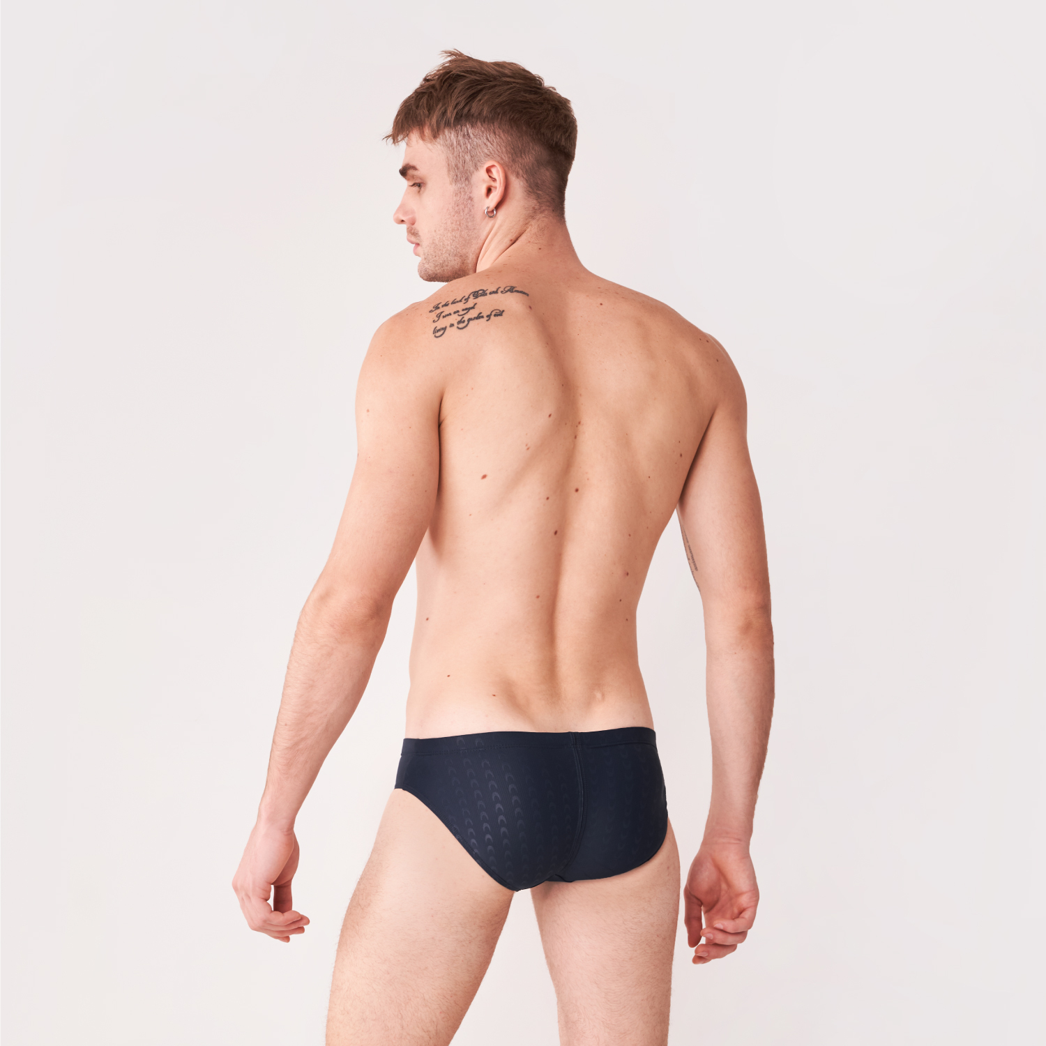 Marium 大男競賽型三角-魚鱗(深藍) 4.0細邊 / 5.0寬邊