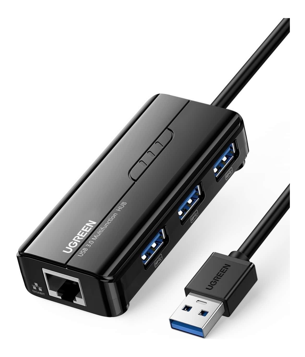 UGREEN - 20265 USB3.0 千兆網咭 1000Mbps + USB3.0 Hub – Win8/10/11 免驅