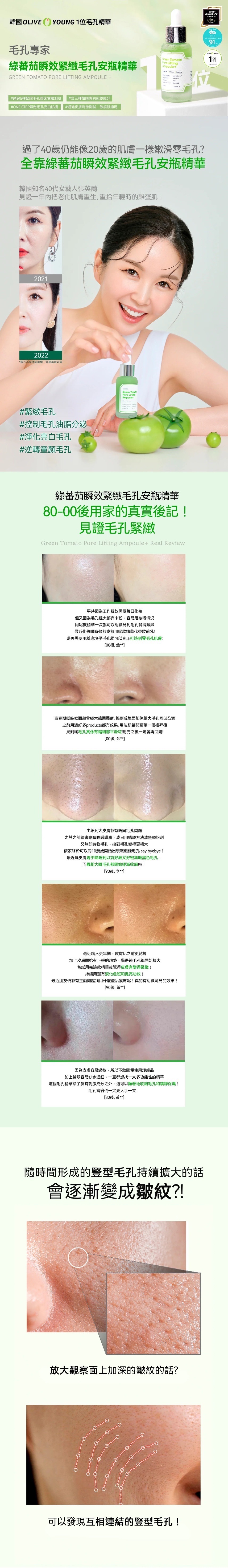 《現貨》SungBoon Editor Green Tomato Pore Lifting Ampoule 30ml/75ml