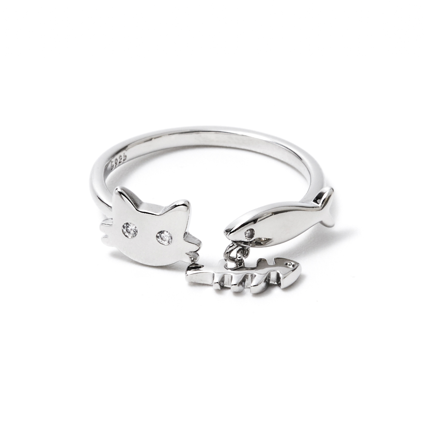 平價飾品,貓,魚,戒指