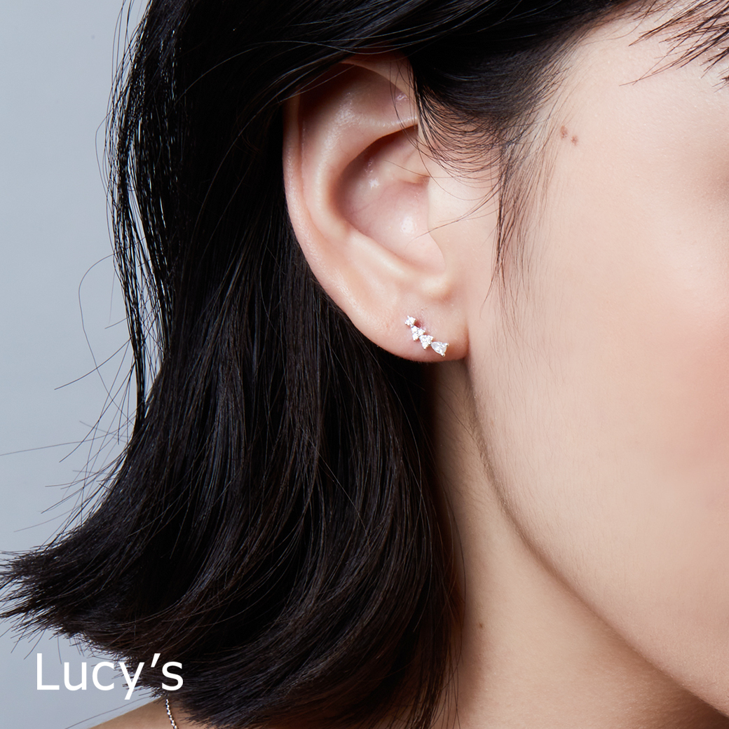 925純銀 微光層次 轉珠耳環 (三色) (110731/110732/110733)