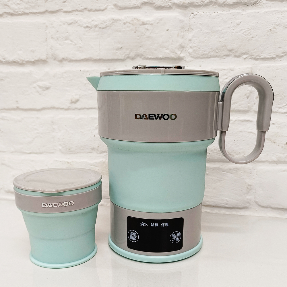 DAEWOO - 【香港行貨】DY-K3 摺疊式旅行電熱水壺 (粉藍色 / 紫色)