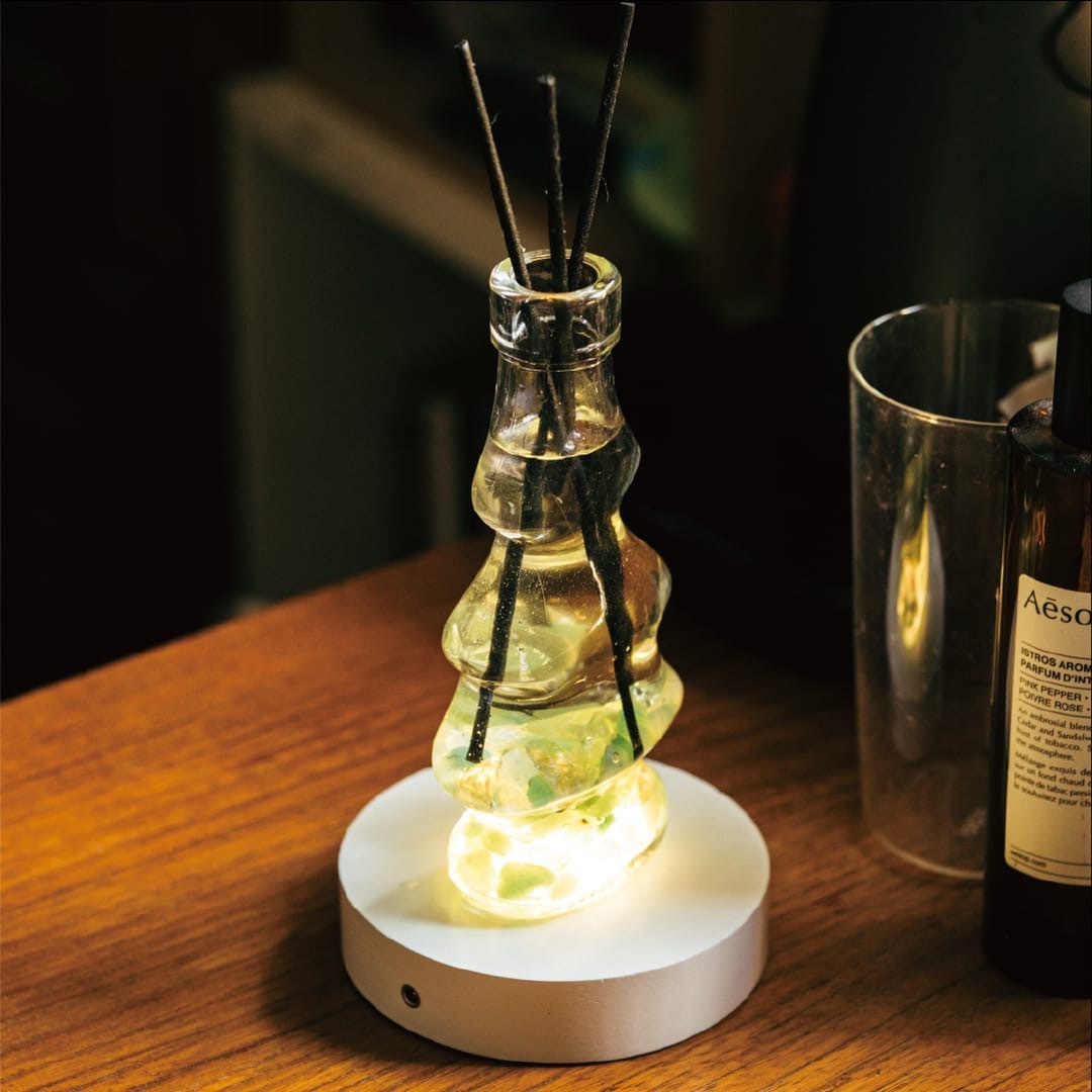 Montagne 聖誕樹三色水晶擴香瓶夜燈組