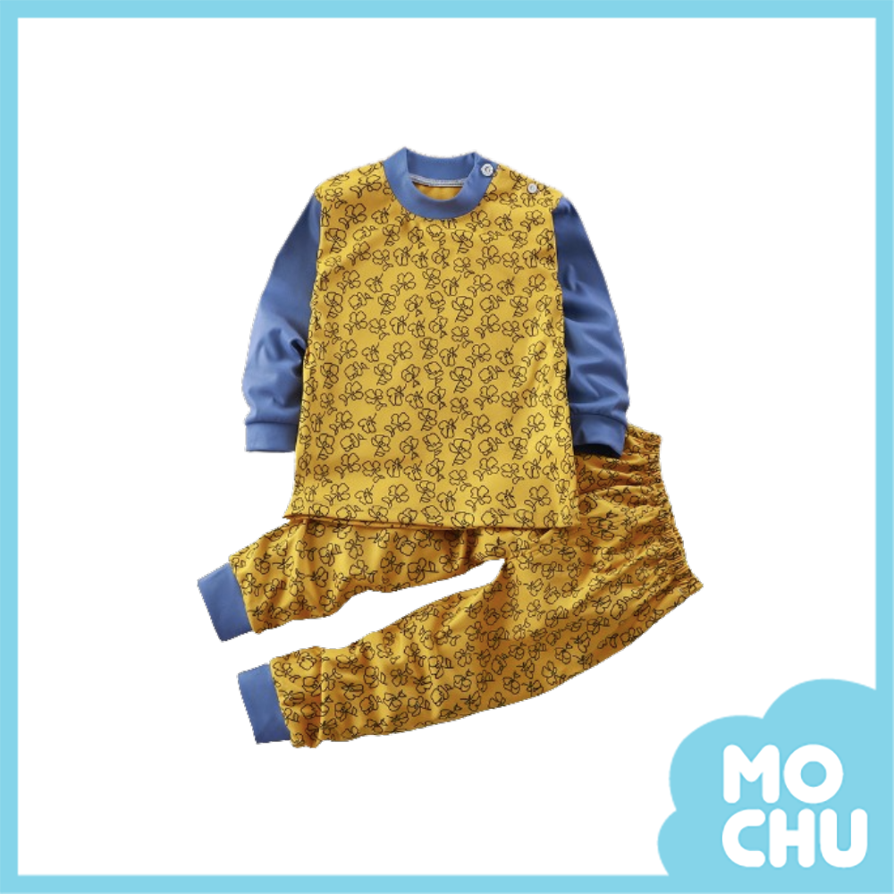 芥色帥花家居服套裝